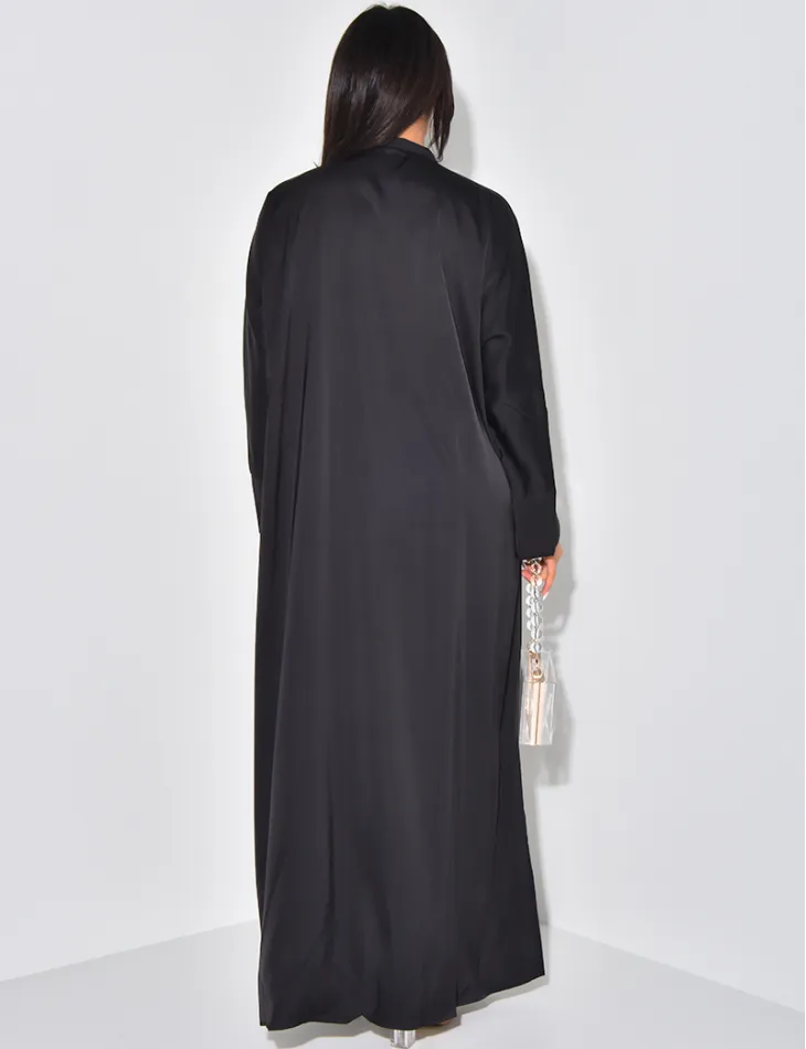 Abaya en satin à cristaux & strass / 59207 - JEANS INDUSTRY