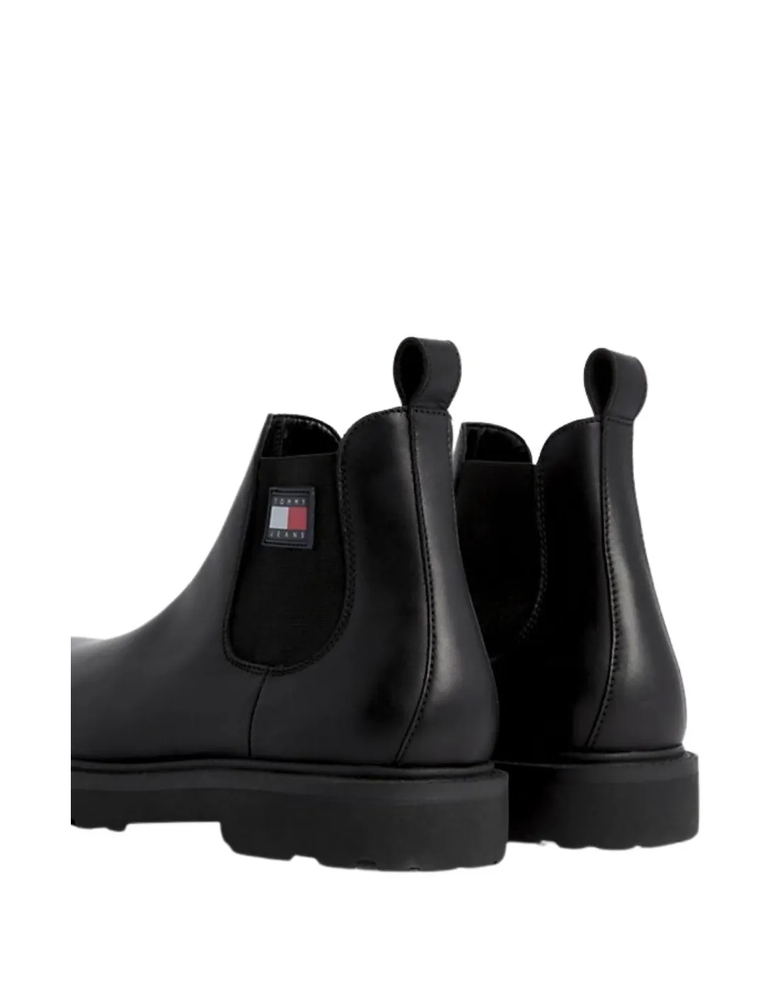 Bottines en cuir homme Tommy Jeans Ref 61216 Noir