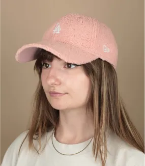 Casquette baseball femme LA rose - Casquette Wmn Teddy 9Forty LA pink New Era : Headict