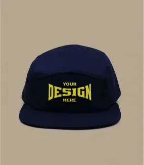  - Casquette Personnalisable 5 Panel navy : Headict