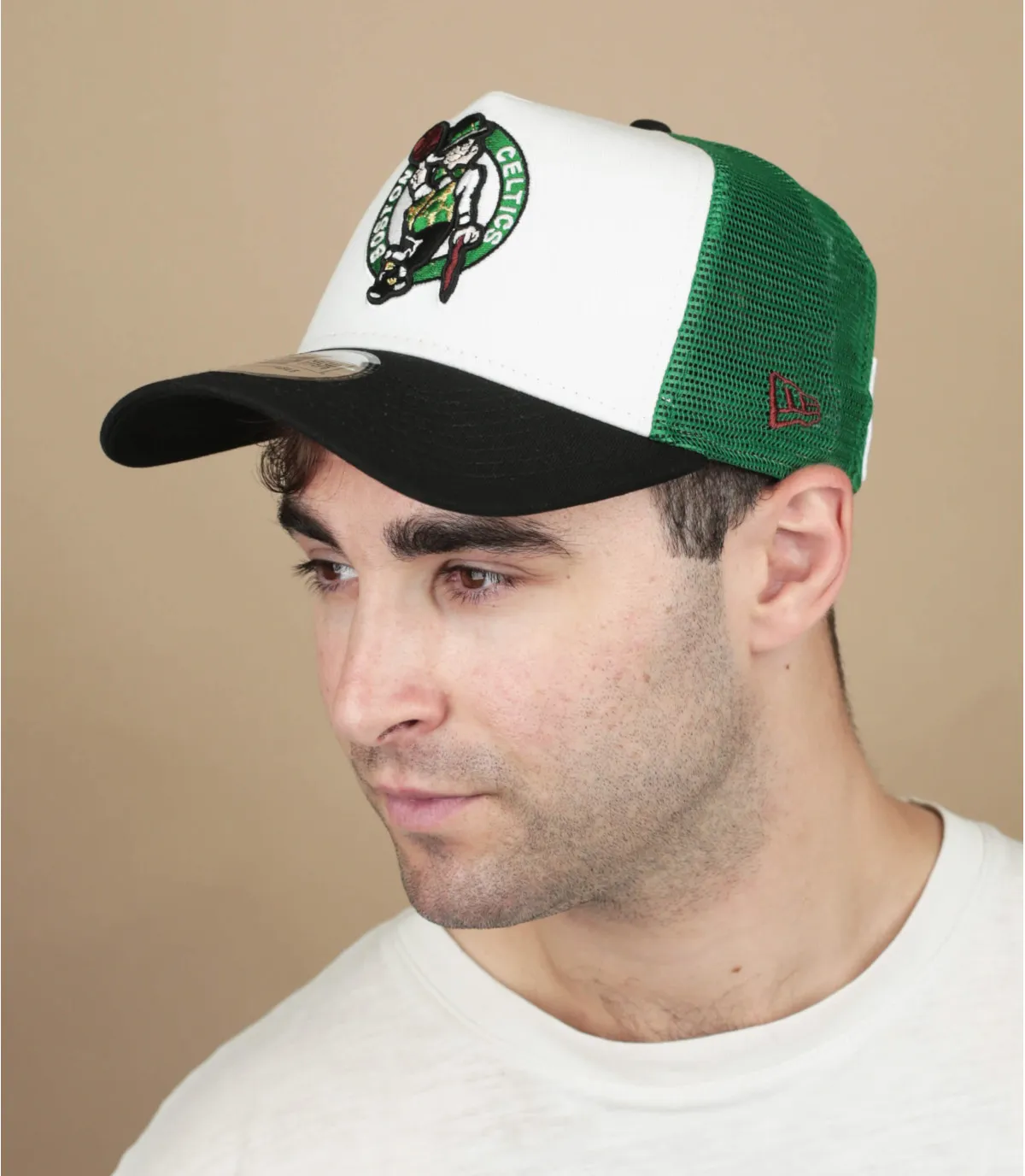 Casquette trucker Celtics verte blanche - Casquette NBA Trucker Celtics New Era : Headict