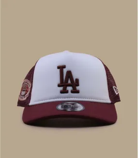 Casquette trucker LA  rouge blanc - Casquette  World Series Trucker Los Angeles Dodgers New Era : Headict