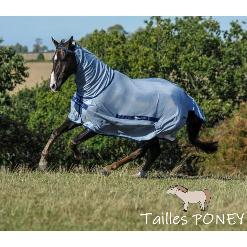 Chemise anti-mouche avec couvre cou Poney Buzz Off Full Neck - Bucas - BUCAS - Couvertures anti-mouche cheval - Equestra