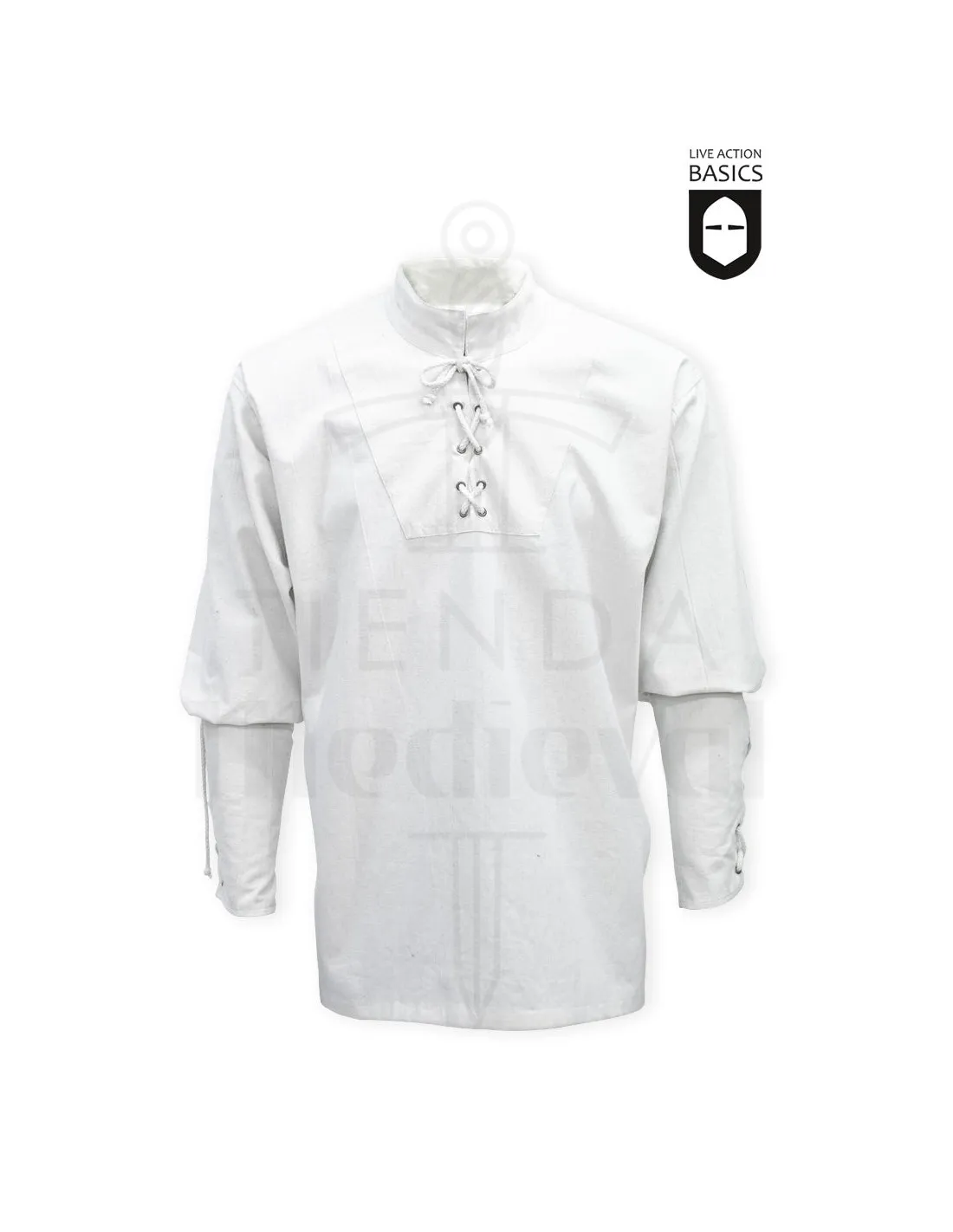 Chemise pirate en coton blanc naturel ⚔️ Boutique Épées