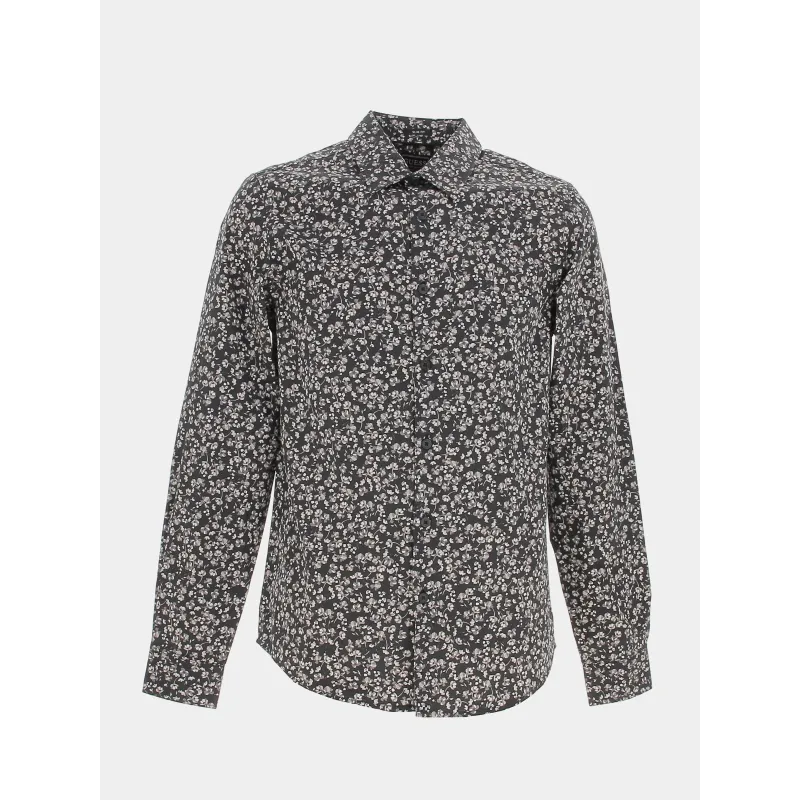 Chemise à fleurs luxe mini floral noir homme - Guess | wimod