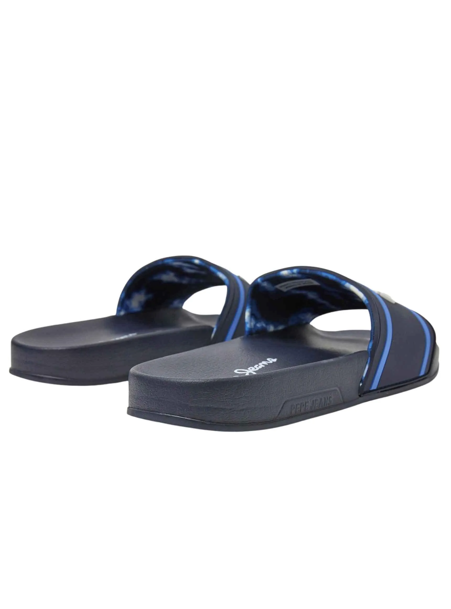 Flip flops Pepe Jeans Slider Logo Bleu Marine pour Garçon