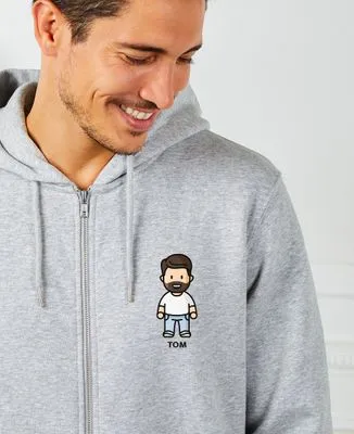 Hoodie homme Figurine adulte personnalisé