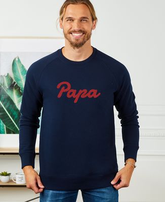 Hoodie homme Papa (effet velours)