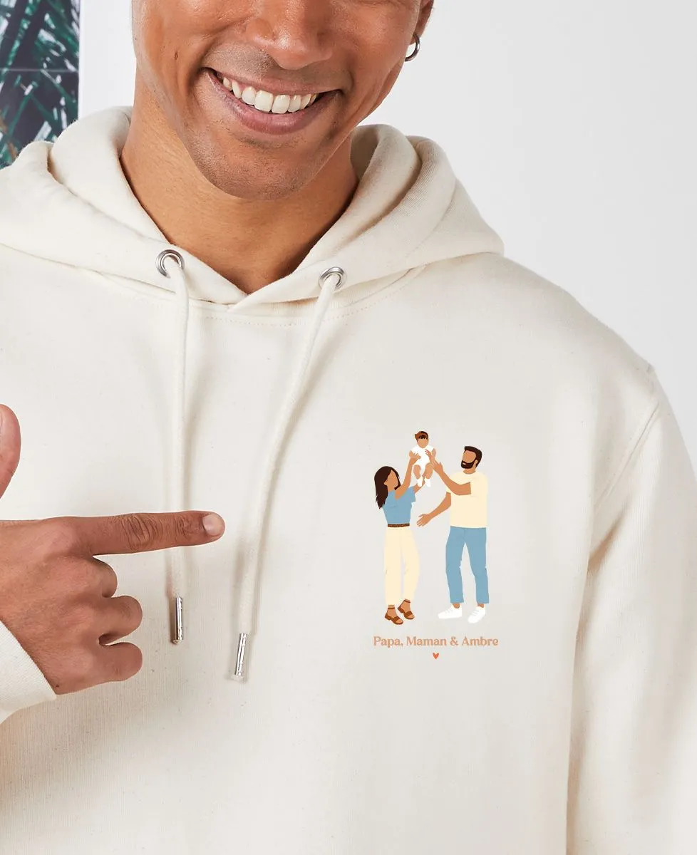 Hoodie homme Premier enfant personnalisé