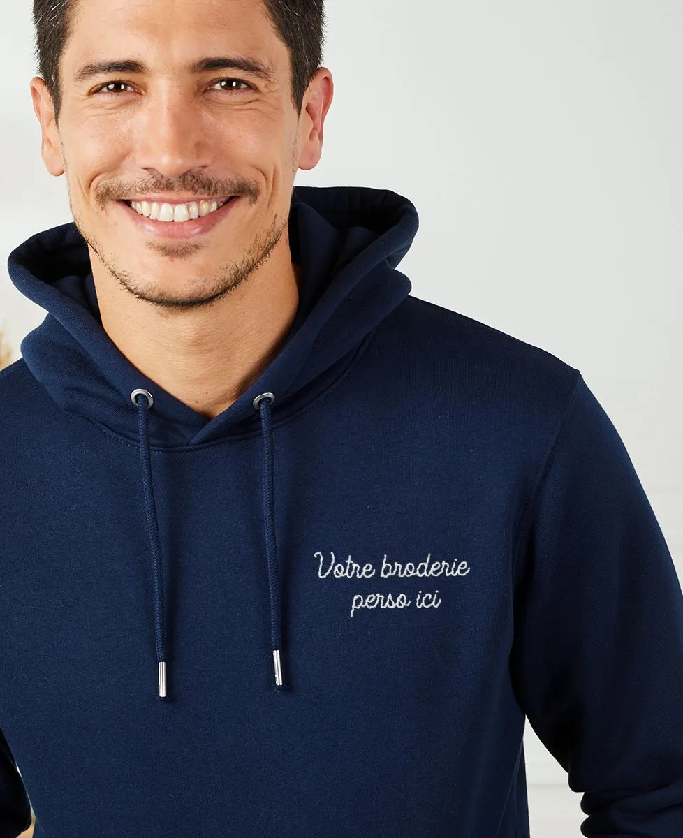 Hoodie homme Texte brodé personnalisé