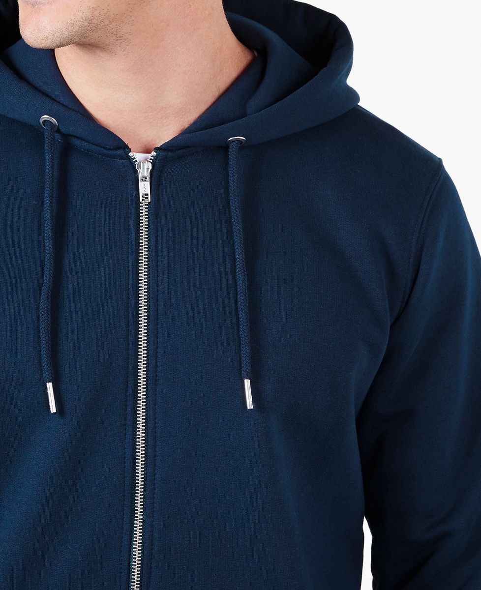 Hoodie zippé homme Année brodée personnalisée