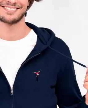 Hoodie zippé homme Porté Dirty Dancing (brodé)