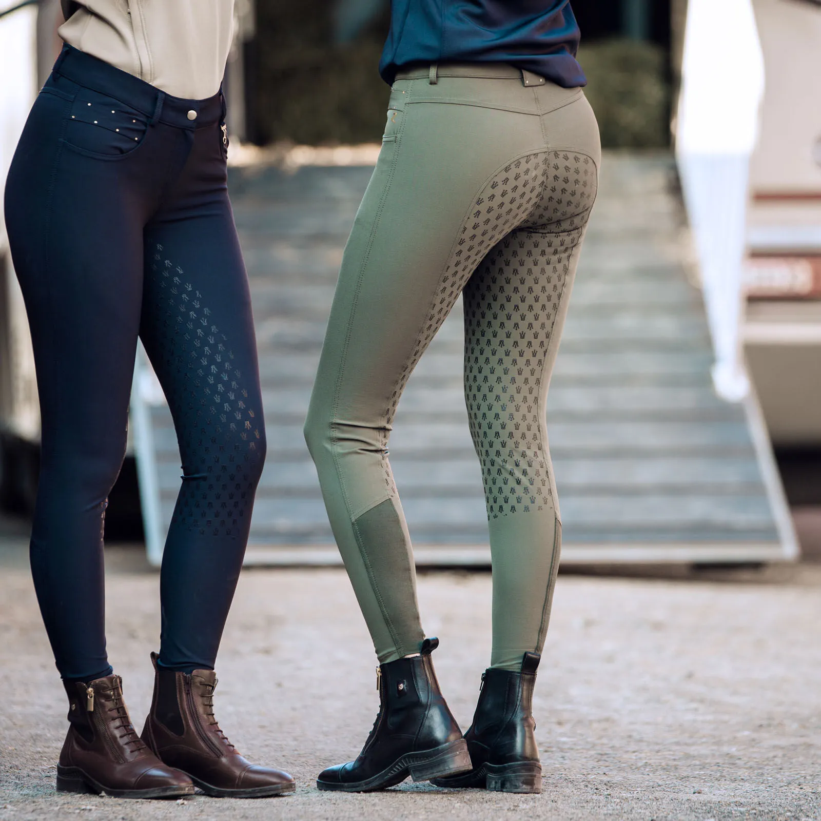 Horze Pantalon d'équitation Fond intégral Silicone Sienna, femme