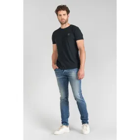 Jeans ajusté stretch 700/11, longueur 34 bleu en coton Thad | 3 Suisses