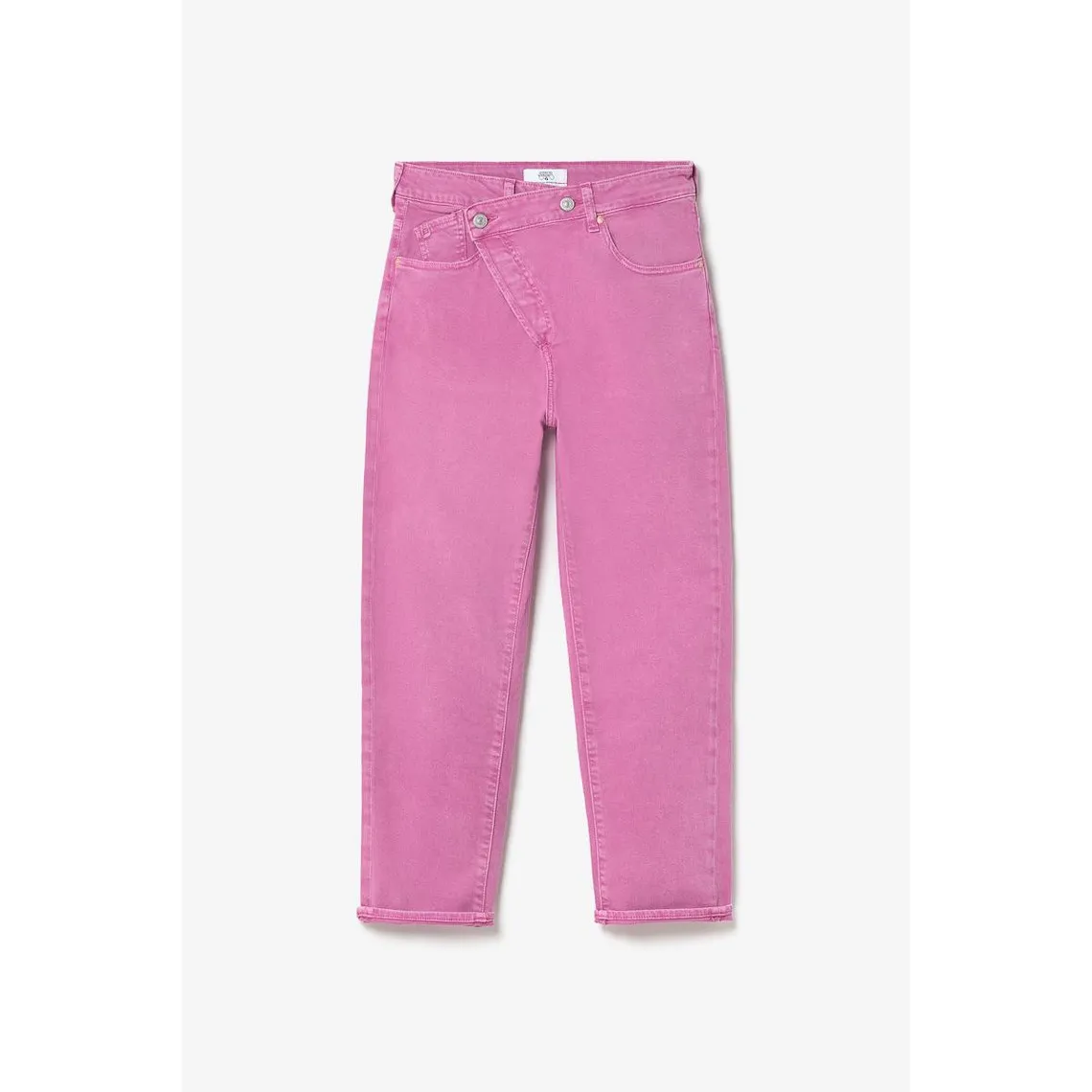 Jeans boyfit cosy, 7/8ème violet en coton | 3 Suisses