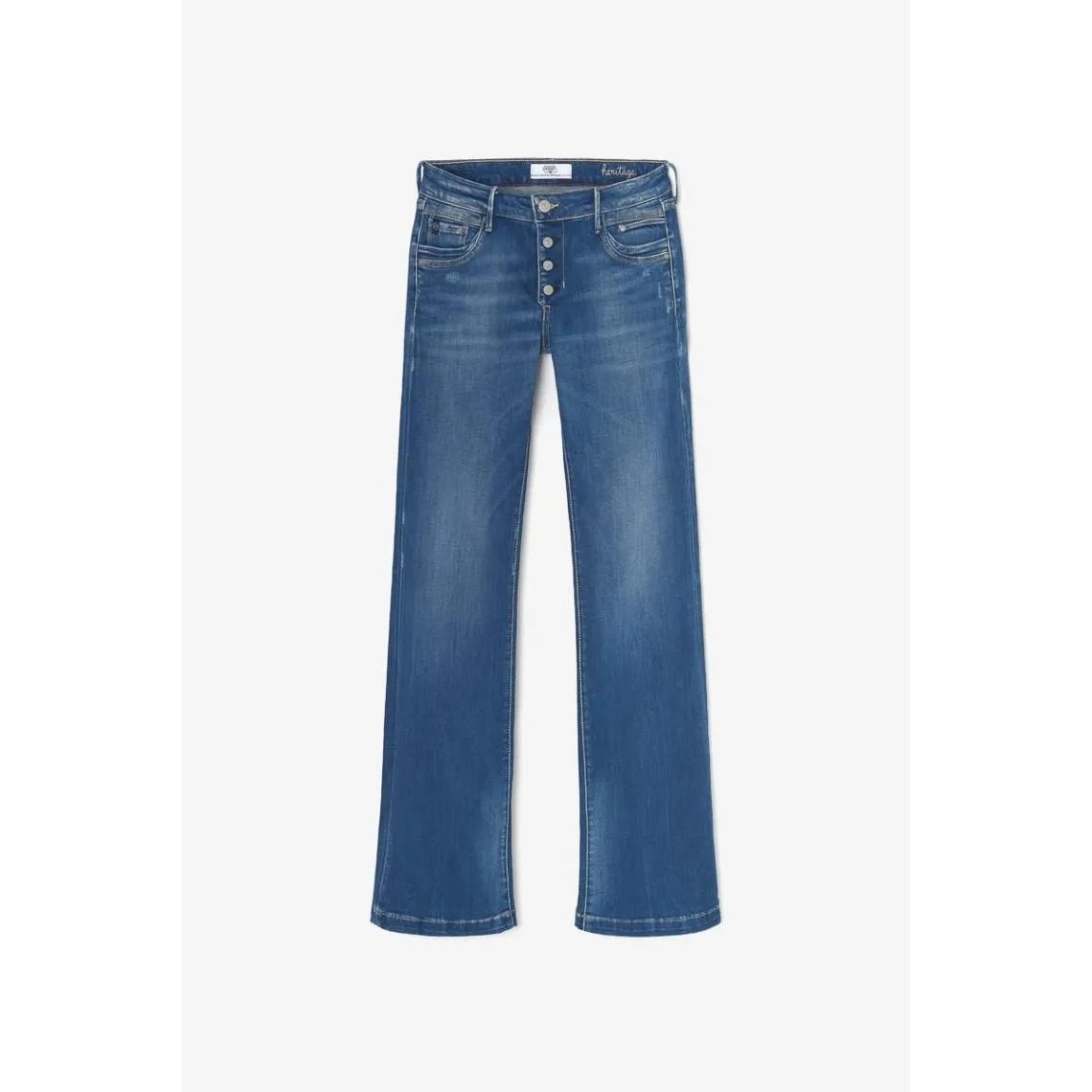 Jeans flare, très évasé , longueur 34 bleu | 3 Suisses