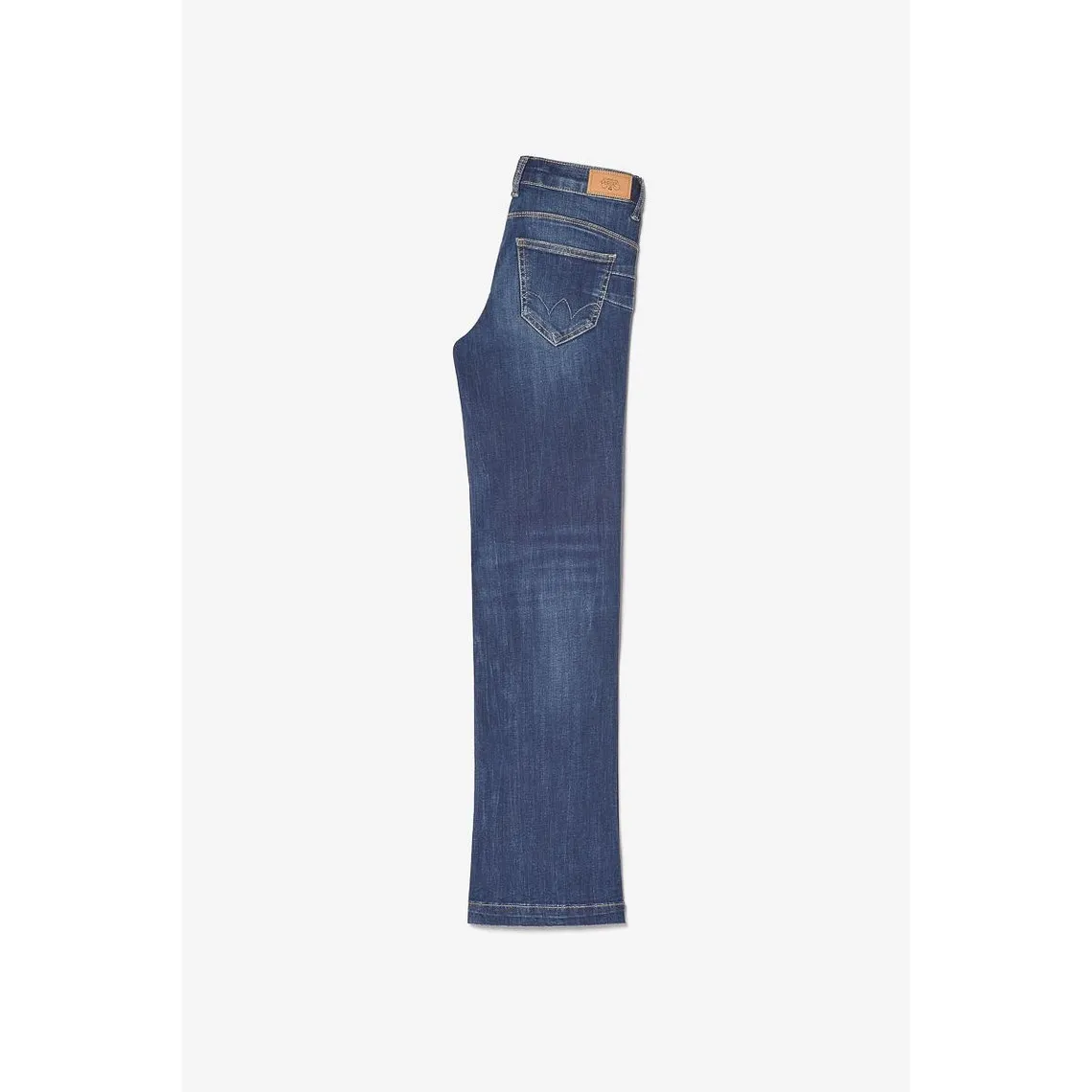 Jeans flare, très évasé, longueur 34 bleu en coton | 3 Suisses