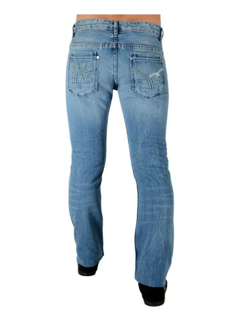 Jeans Kaporal Junior Motor Bleu Fripe - Bleu