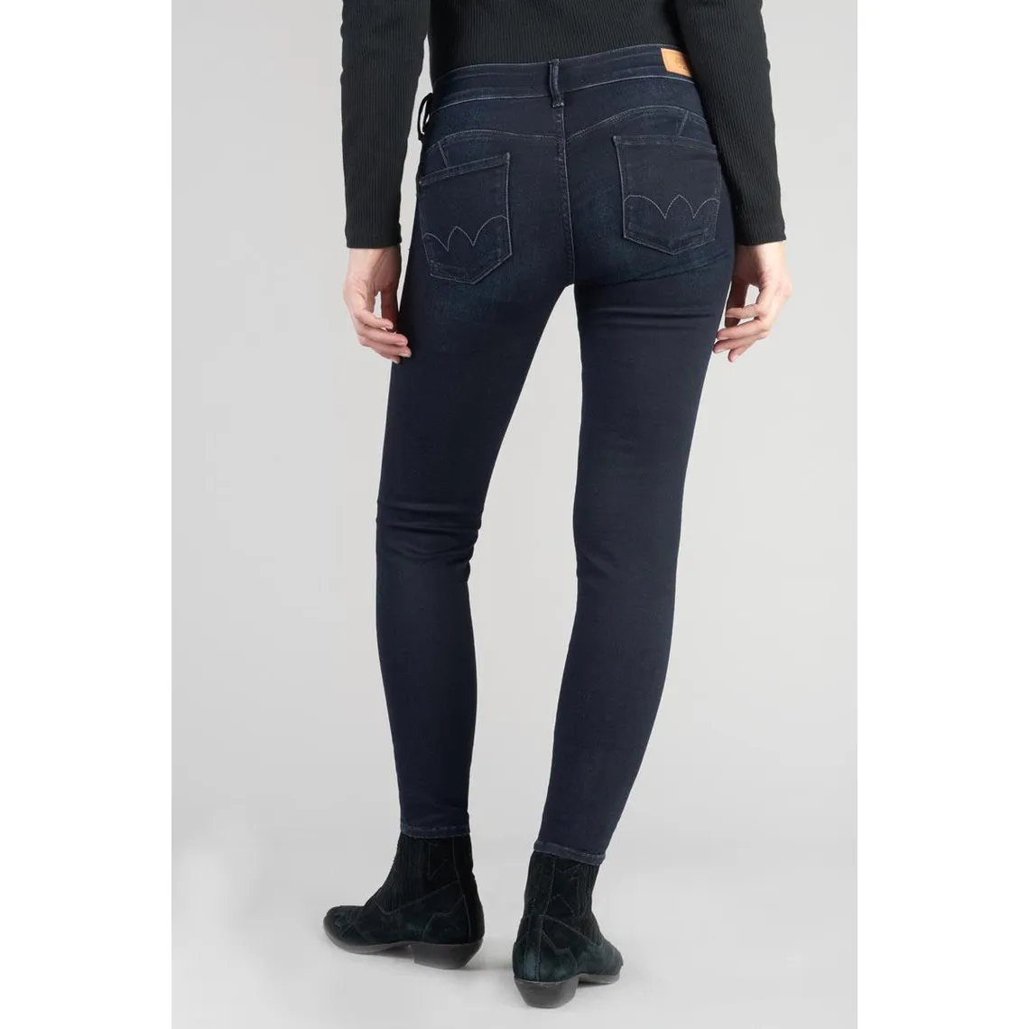 Jeans push-up slim PULP, 7/8ème bleu en coton Léna | 3 Suisses