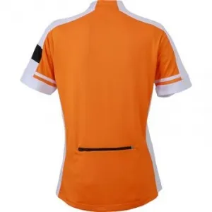 maillot cycliste zippé FEMME JN453 - orange 