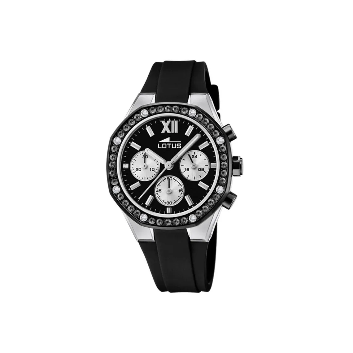 Montre pour femme EXCELLENT L18875-4 avec bracelet en silicone noir | 3 Suisses