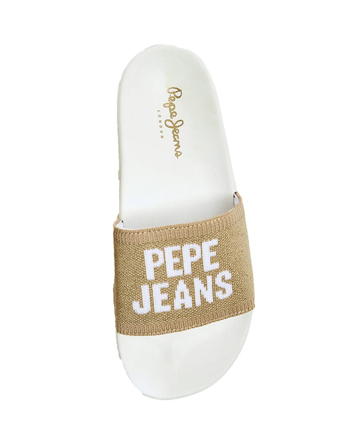 Mules femmes Pepe Jeans Slider Knit Ref 52992 Gold