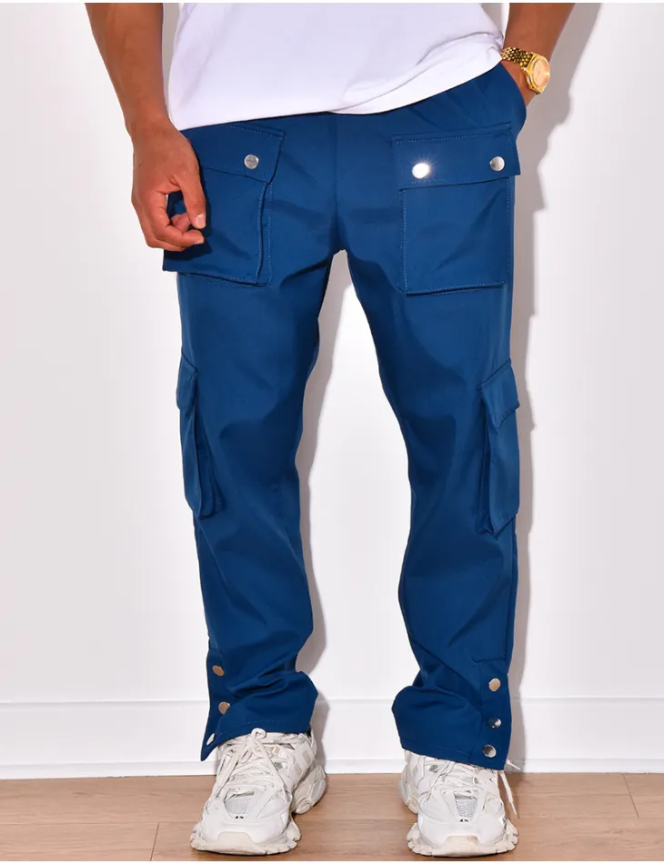 Pantalon cargo à boutons pression / 56315 - JEANS INDUSTRY