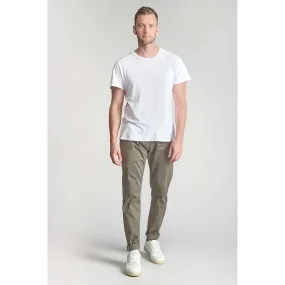 Pantalon chino CESAR kaki en coton Le Temps des Cerises - Pantalon Homme sur MenCorner