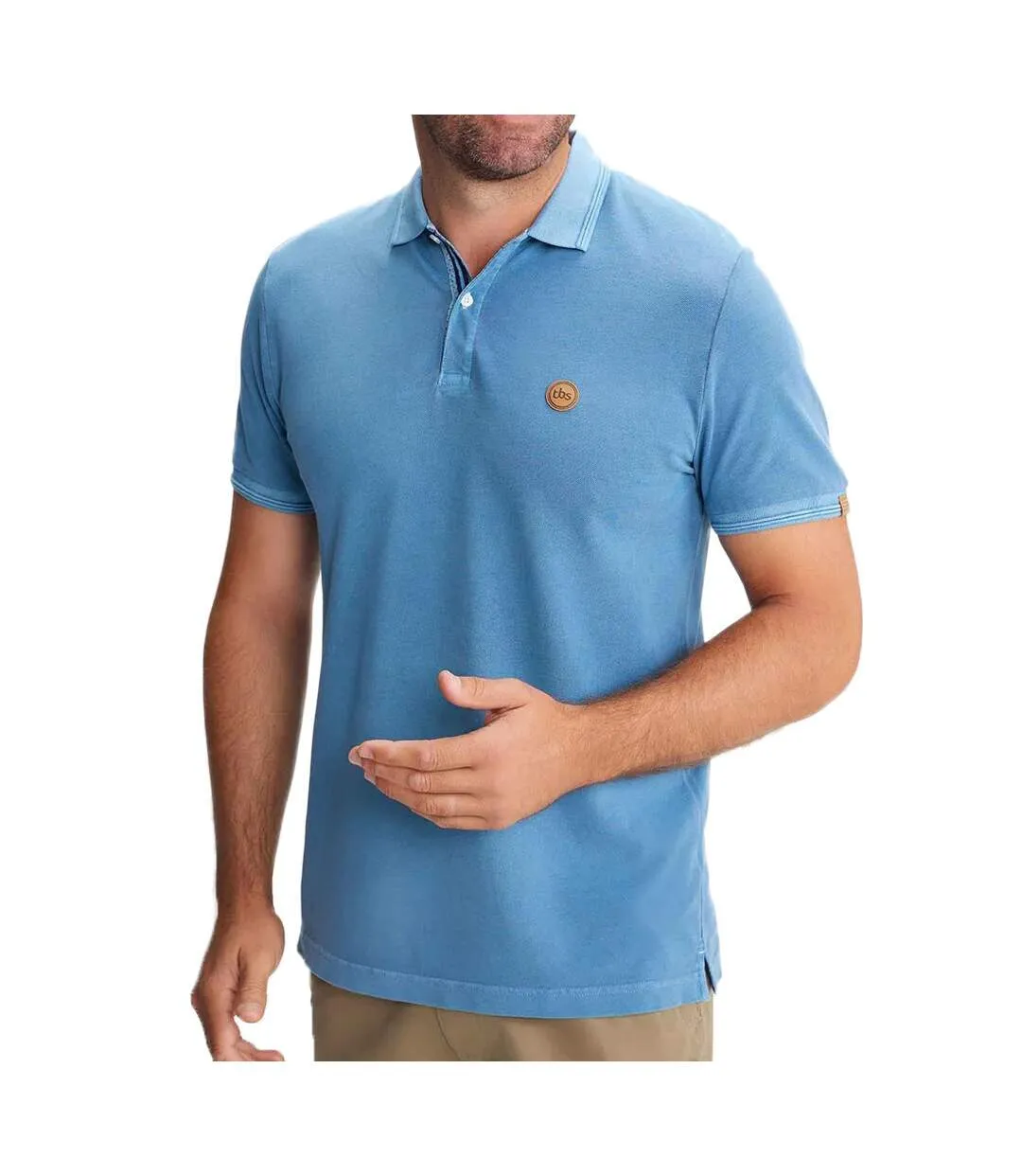 Polo Bleu Homme TBS Jairo