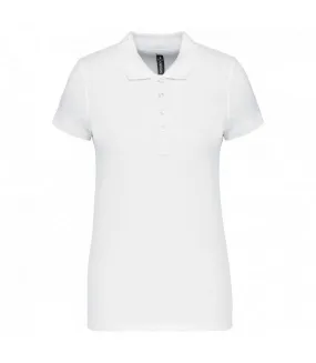 Polo femme blanc Kariban