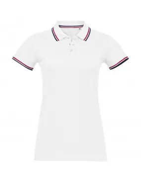 Polo femme tricolore à personnaliser