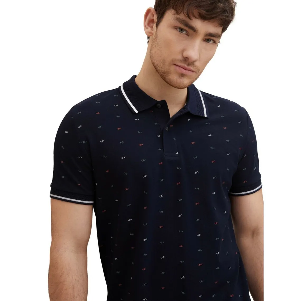 Polo homme bleu marine en coton Tom Tailor - T-shirt / Polo Homme sur MenCorner