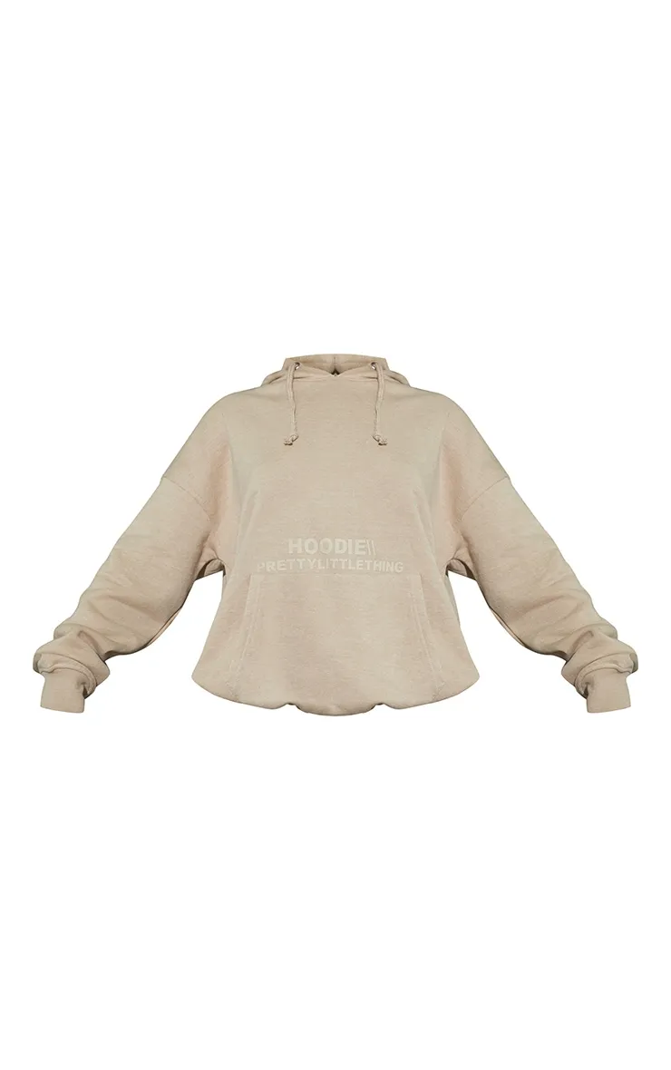 PRETTYLITTLETHING Renew Hoodie oversize avoine