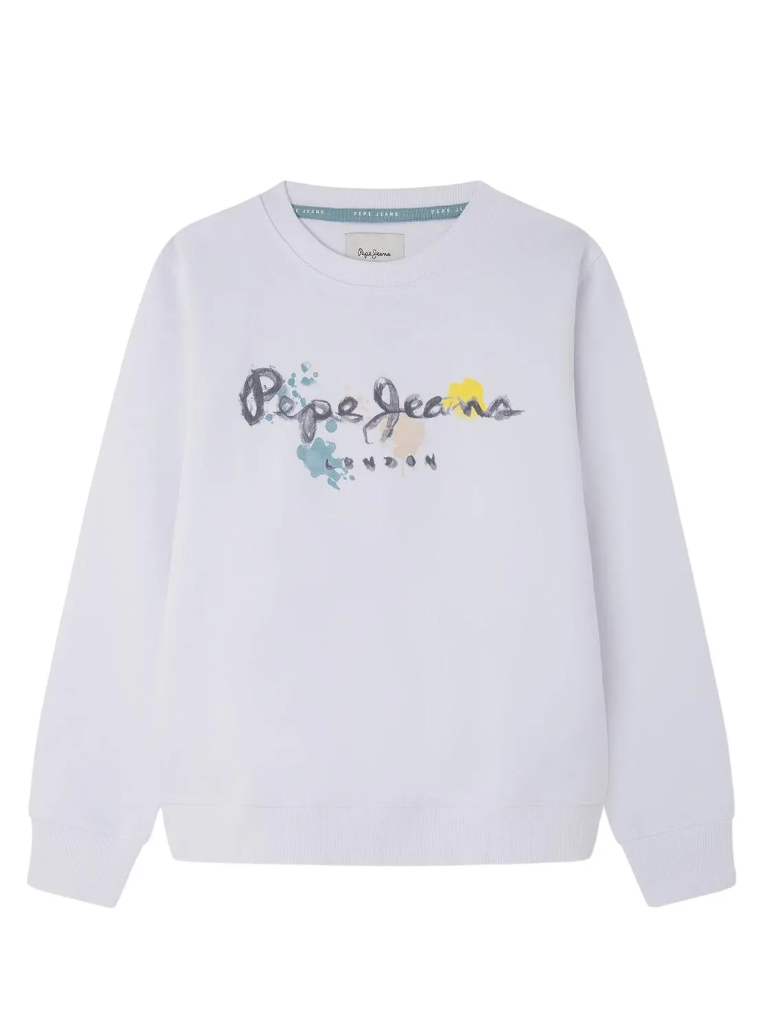 Sweat à capuche Pepe Jeans Bige Blanc pour enfant