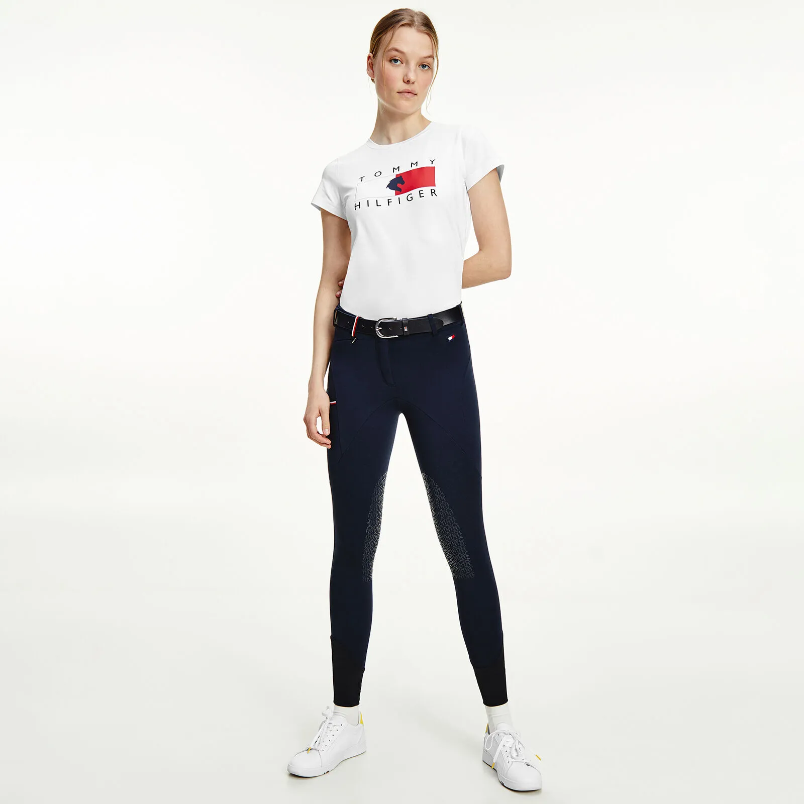 Tommy Hilfiger Equestrian Pantalon d'équitation concours kneegrip Performance femmes