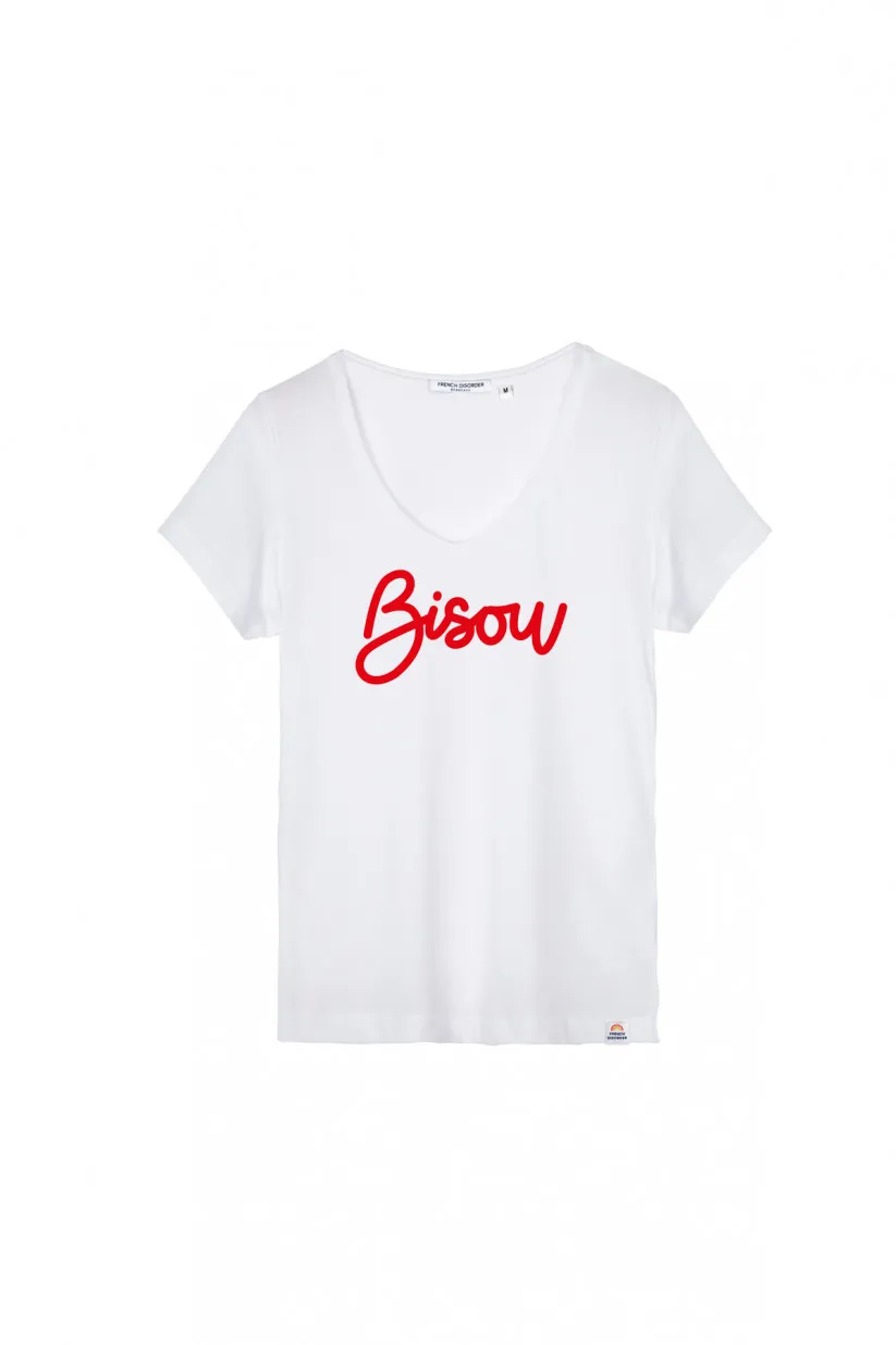 Tshirt femme col V BISOU by French disorder