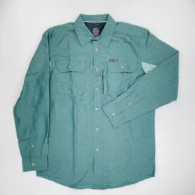 Wrangler Mixed Material Shirt - Seconde main Chemise homme - Vert - M | Hardloop